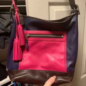 Color Block Coach Crossbody
